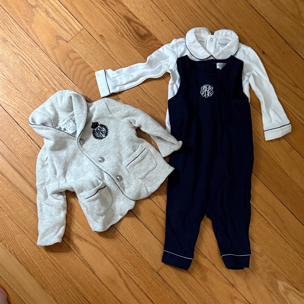 Ralph Lauren White Baby Outfit